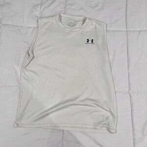 used white under armour workout tank